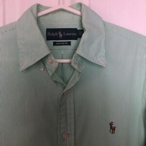 Ralph Lauren Light Green Button Down Shirt